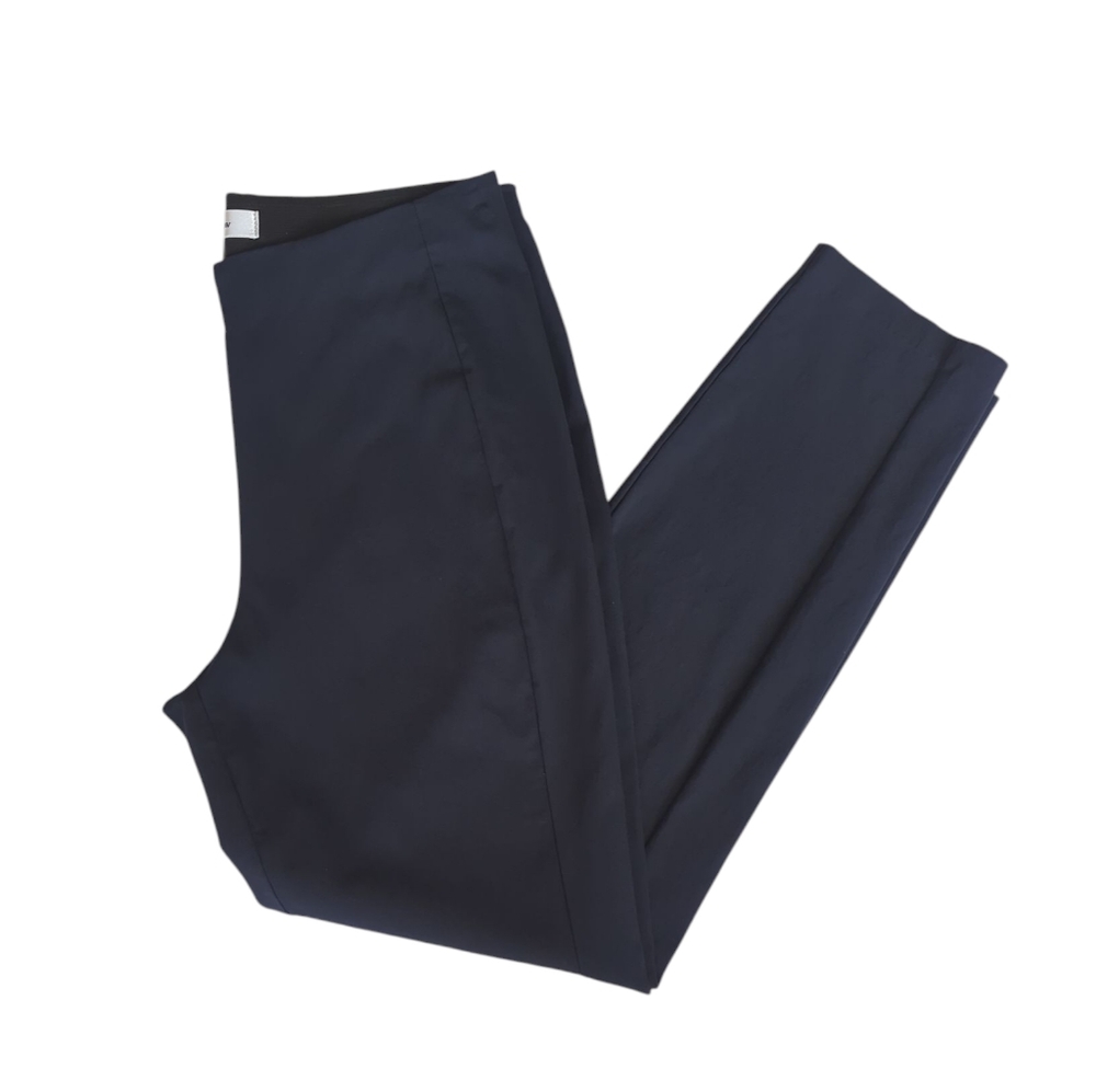 Croft & Barrow Stretch Pull On Ankle Pants 6 Navy Blue Stretch Waistband